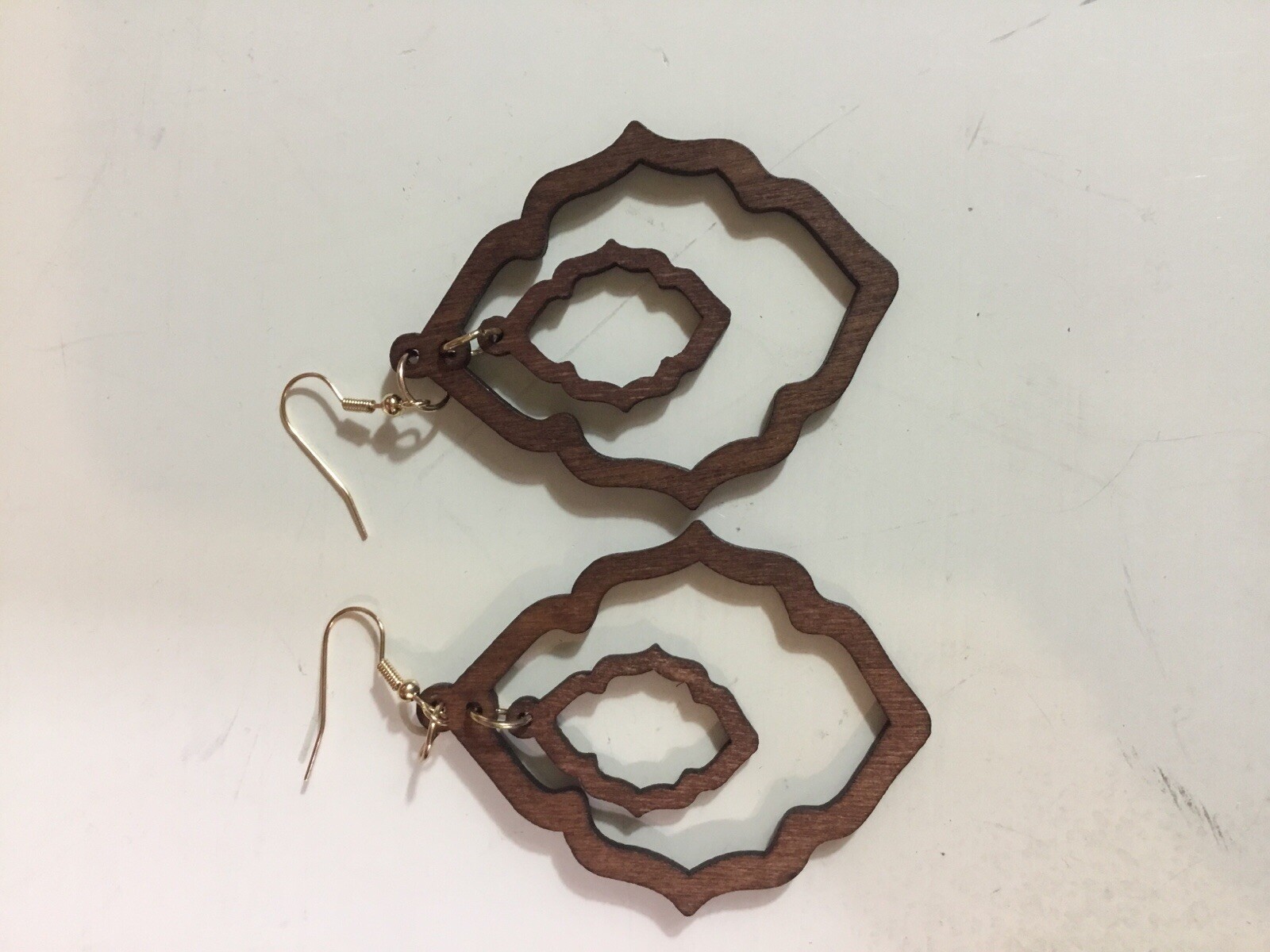 Women’s Earrings Wood Cut Multiple Color 3 Pack New In Bag Beautiful Nwot Varied
