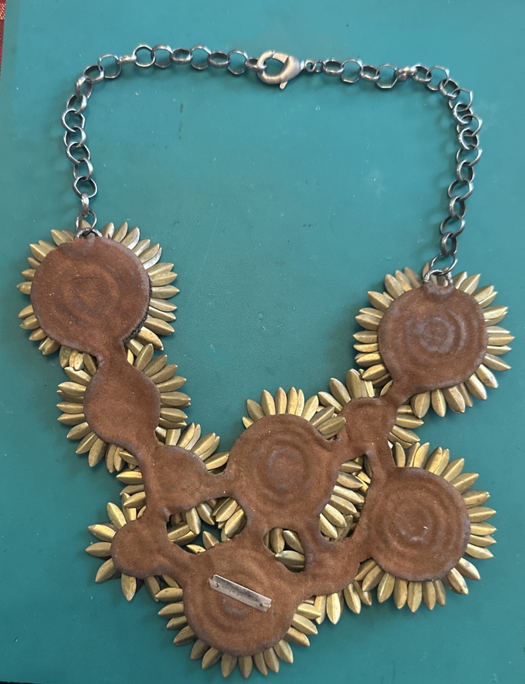 Vintage Necklace Deepa Gurnani HAND MADE Rhinestone Bib Choker Signed
