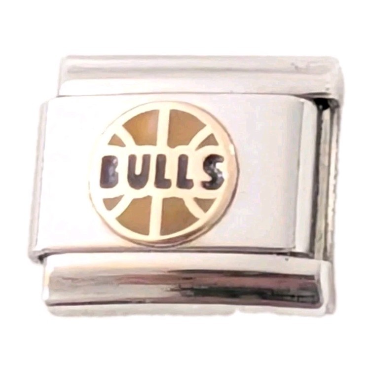 Authentic UD Unodomani Chicago BULLS Italian Charm 9mm Link P184