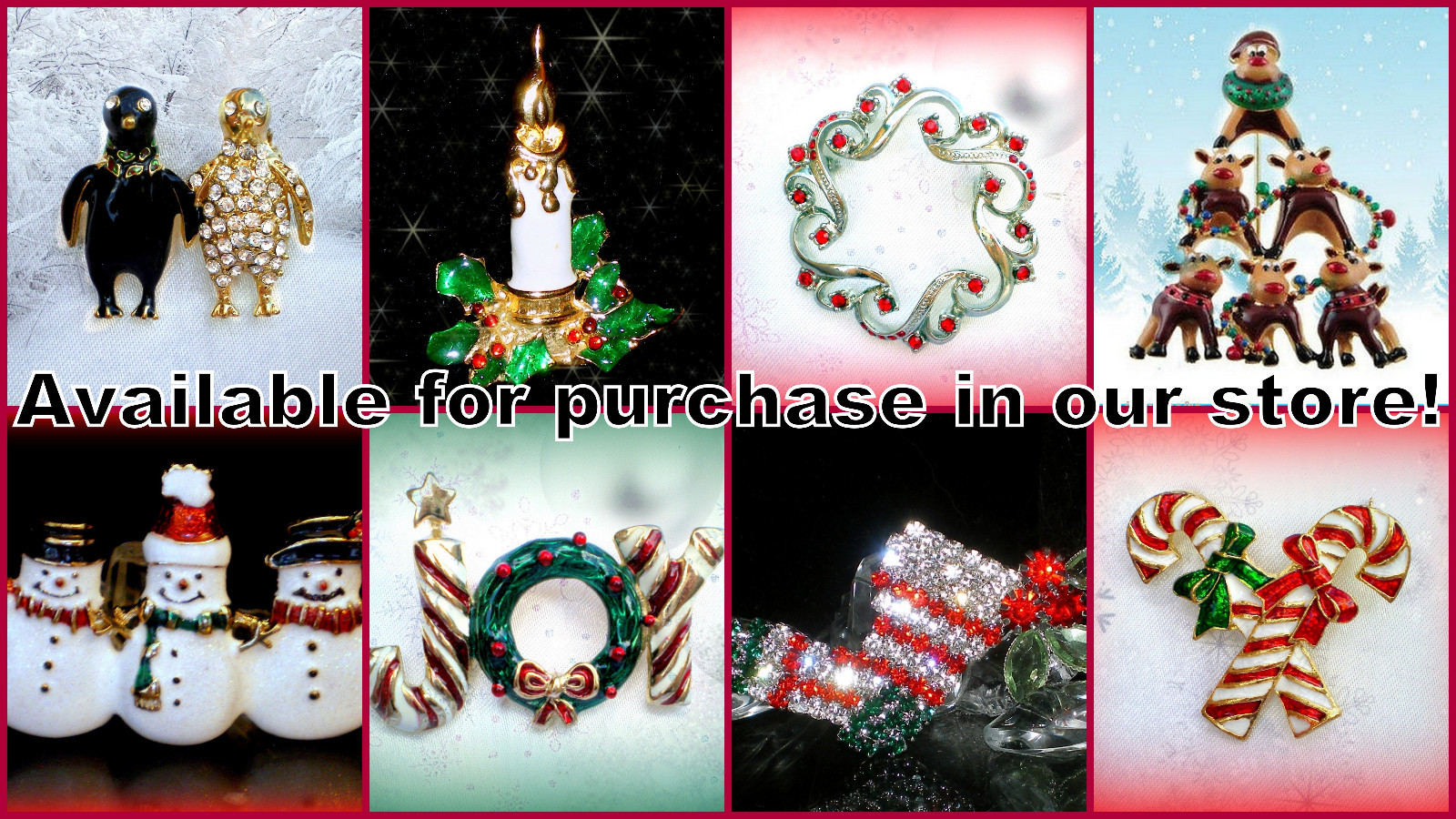 CLEAR RHINESTONE SILVER WHITE GOLD PLATED 5 POINT STAR PIN BROOCH CHRISTMAS GIFT
