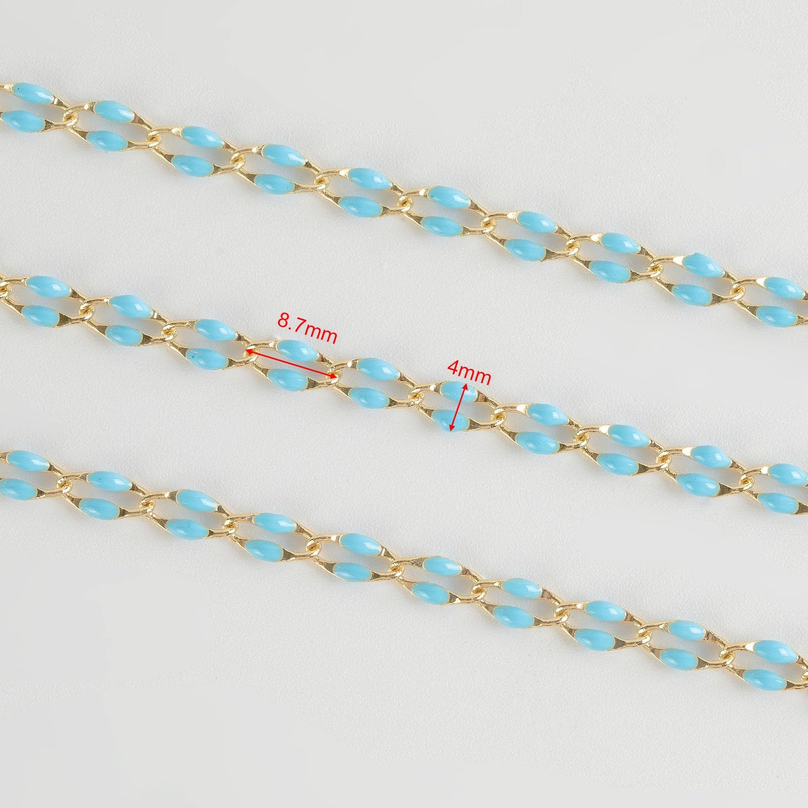YOUBEIYEE Gold Plated Brass Chains for Necklace DIY Jewelry Supplies, 2 Meter…
