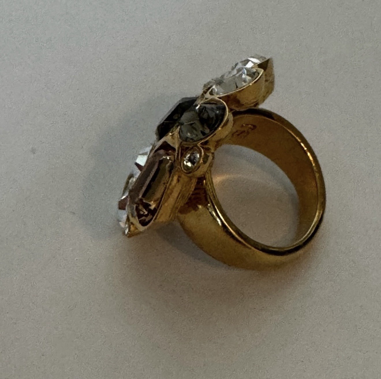 St. John Multi Gem Chunky Cocktail Ring