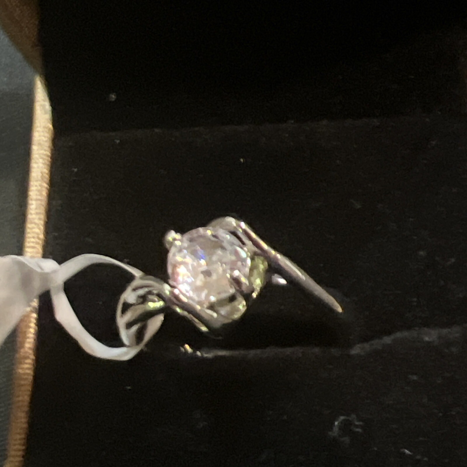 😍Women Fashion Cubic Zircon Wedding Jewelry Silver Color Ring SZ 7 As Pictures