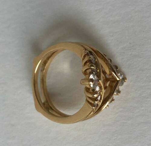 2.00CT Simulated Round Diamond Wedding Enhancer Ring In 14K Yellow Gold Finish