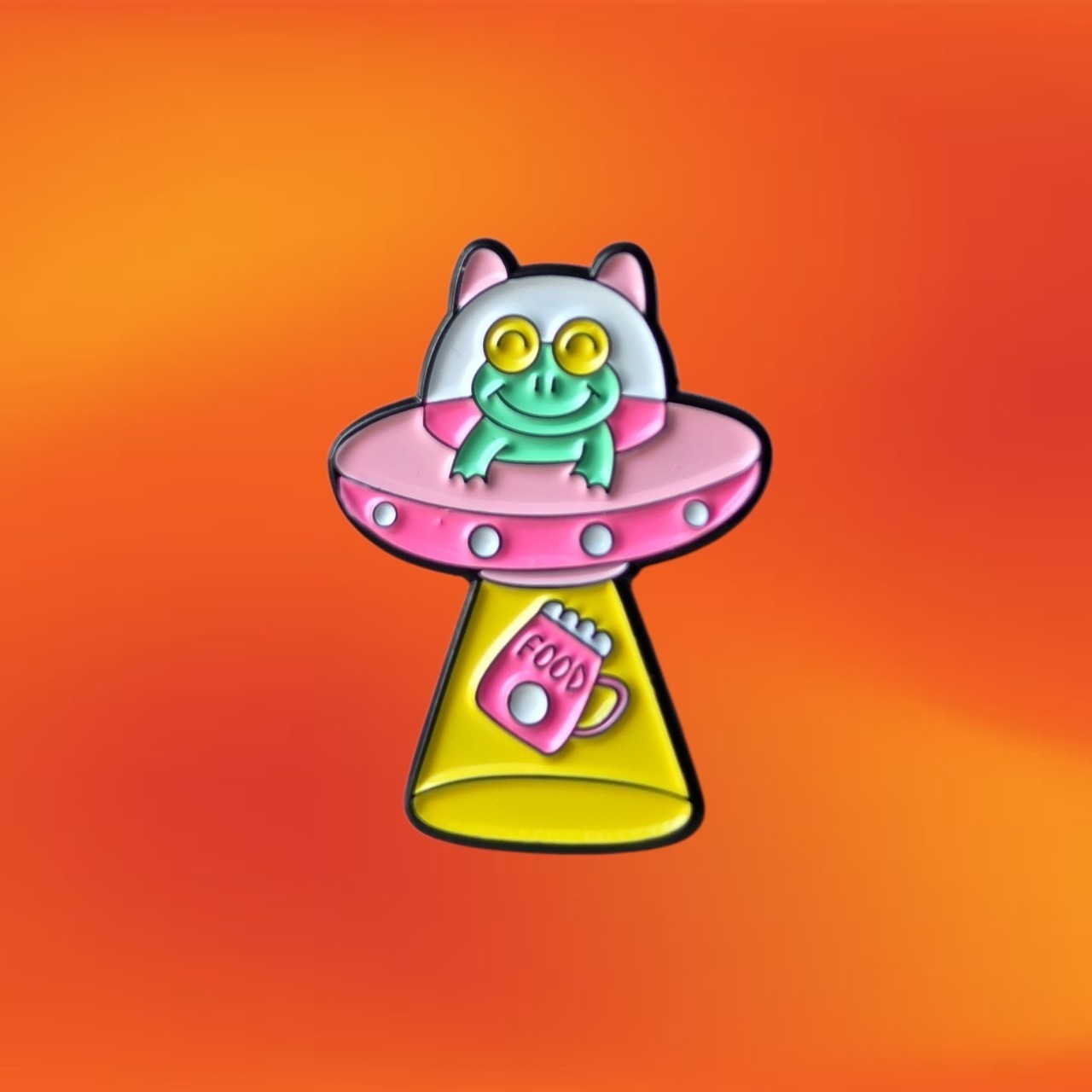 NEW Frog UFO Enamel Pin Brooch Badge Unique Cute Cool Kawaii Aesthetic Badges AU