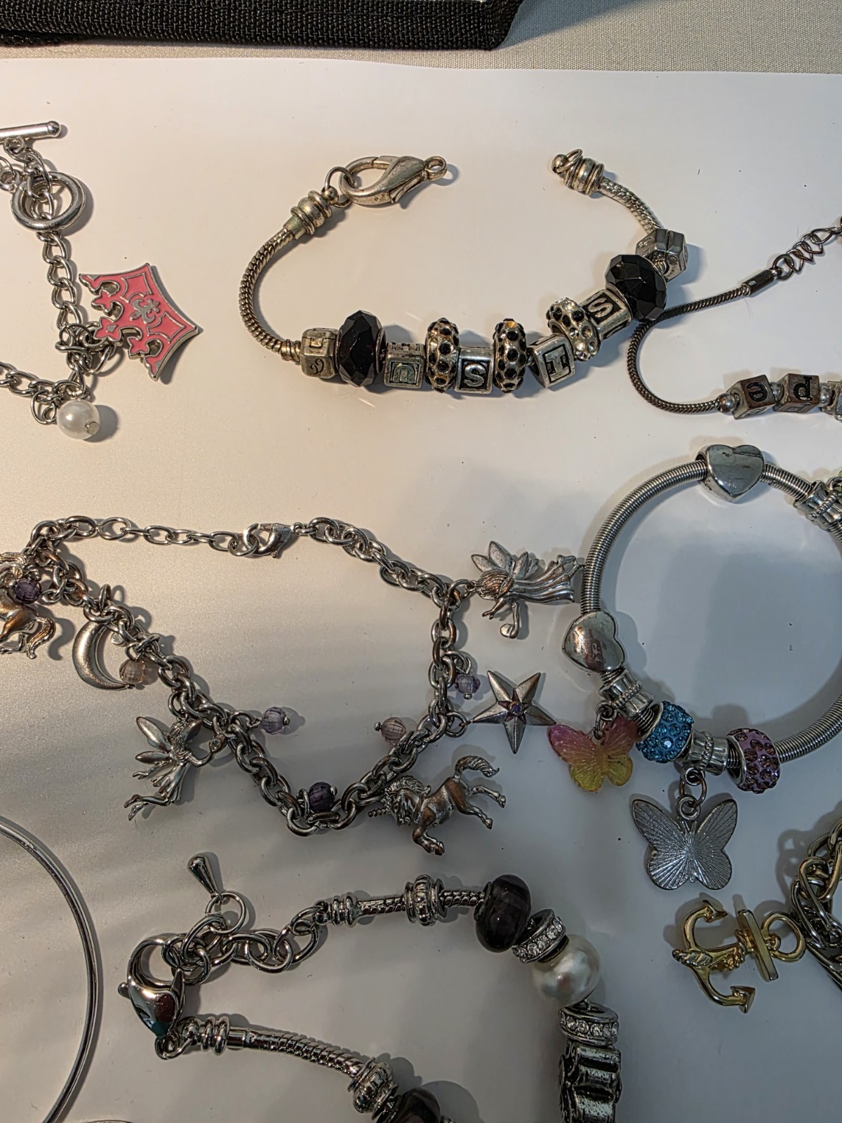 Bracelet Lot Costume Fashion Charm Bracelets Vintage To Now Mixed Materials