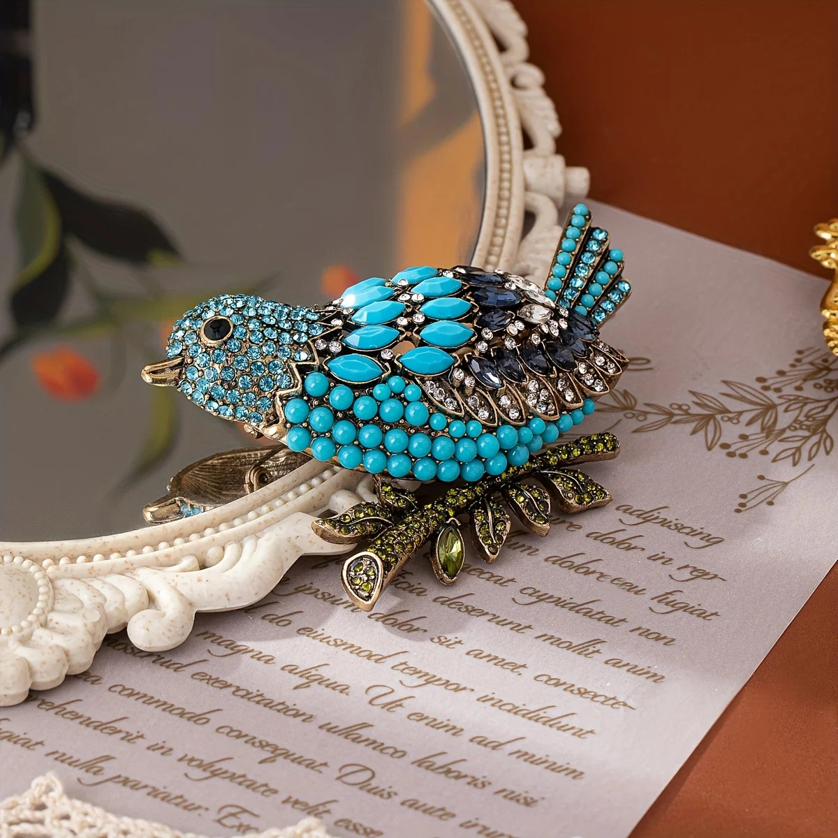 Baroque Magpie Bird Design Brooch Pin Jewelry Accessories Couple Surprise Gift