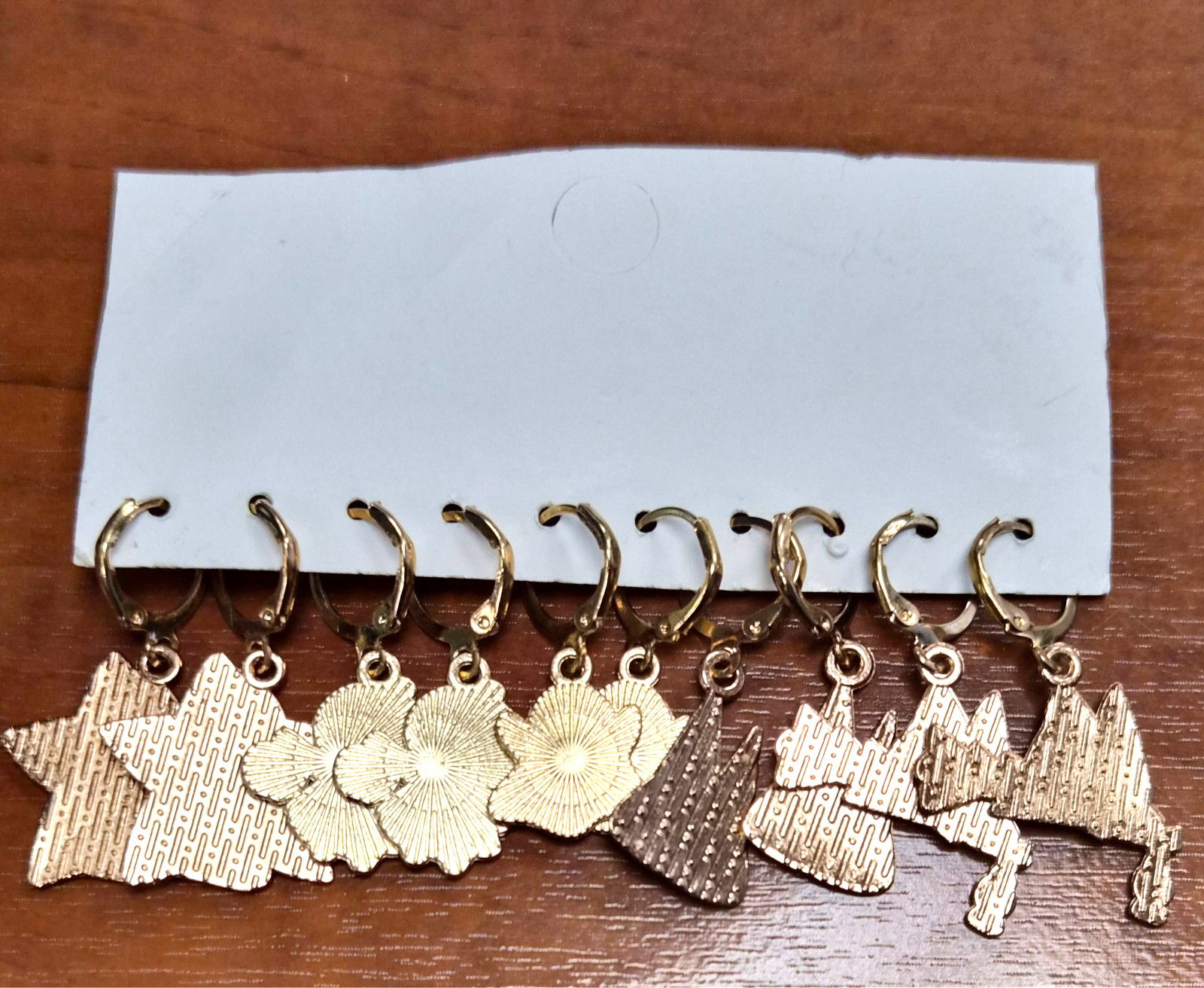 New – Estate 5 Pair Lot Halloween Holiday Dangle Pierced Earrings