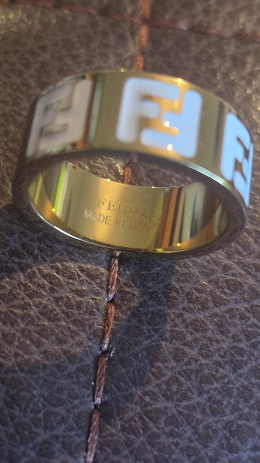 Women’s Fendi Ring Size M with FENDI made in Italy inside