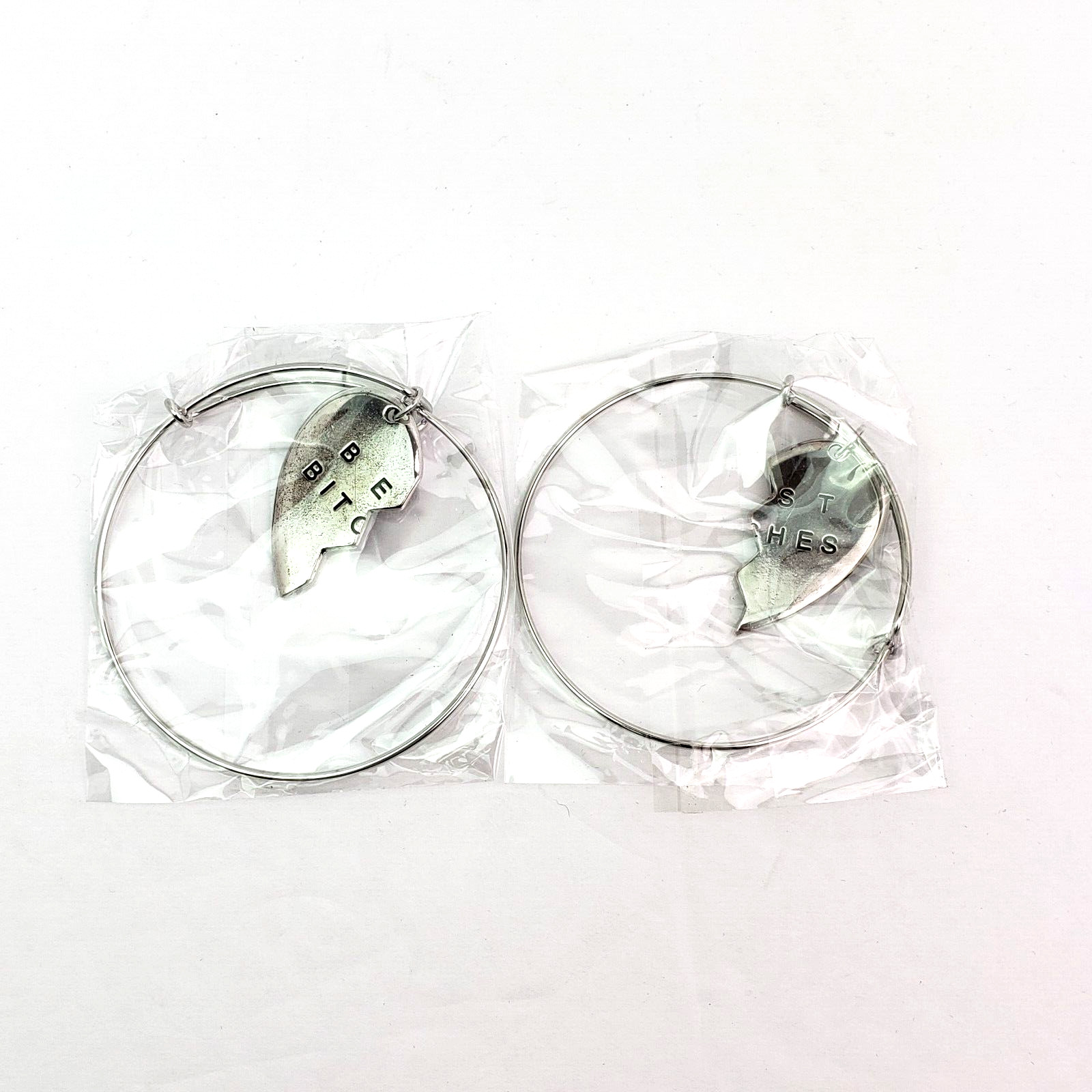 Unbranded Womens Fashion Costume Jewelry Silver BEST BITCHES Bracelets