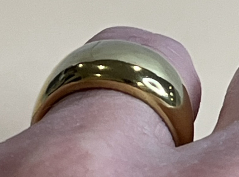 Macy’s New Men’s Stainless Steel Dome Ring 10 mm Wide Polished Band Comfort Fit