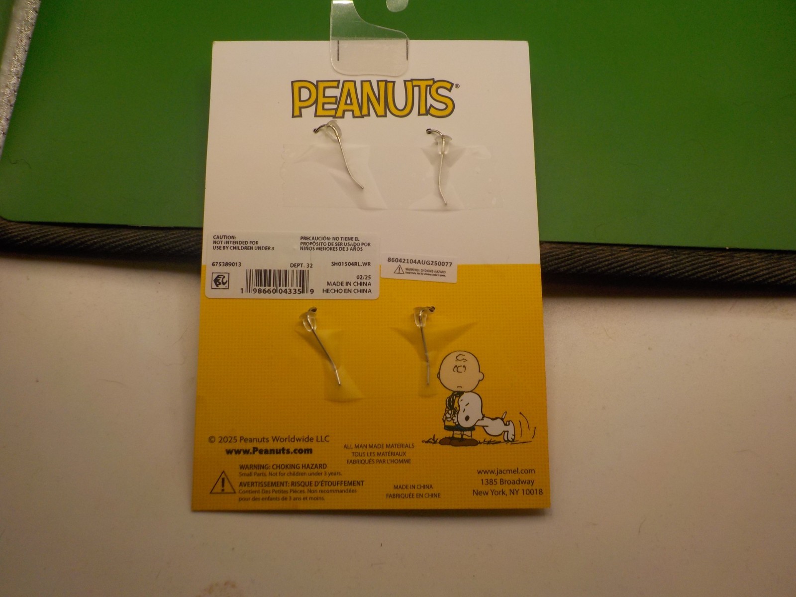 Peanuts Snoopy Woodstock women’s dangle earrings 2025