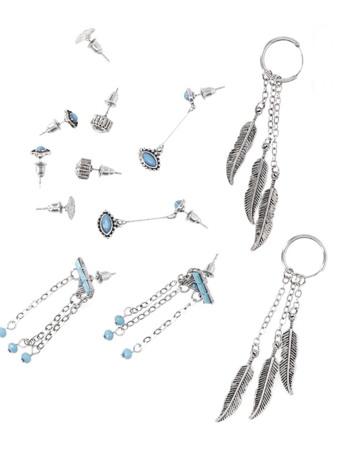 No Boundaries Women’s Hypo-allergenic Dangle & Stud 6 Pairs Earring Pack NWT