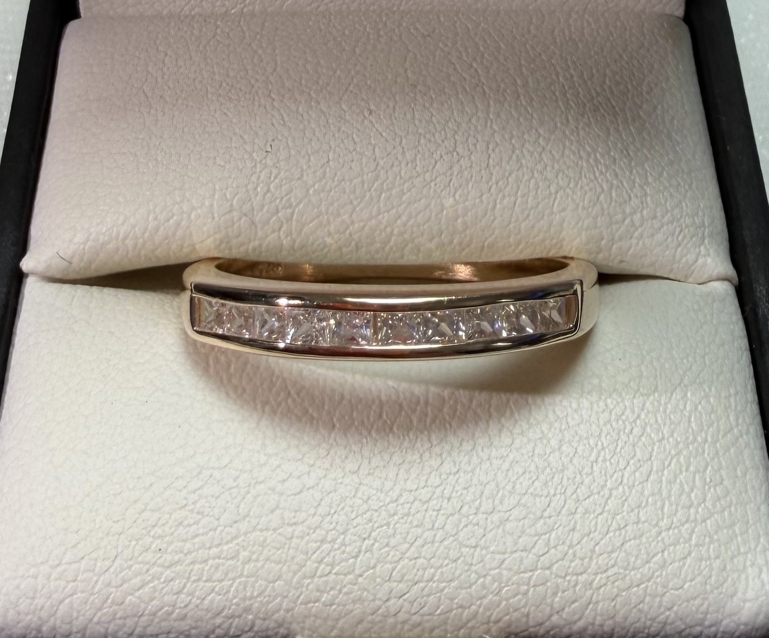 Gold Plated Silver 925 Cubic Zirconia Bridal Set Ring Size S