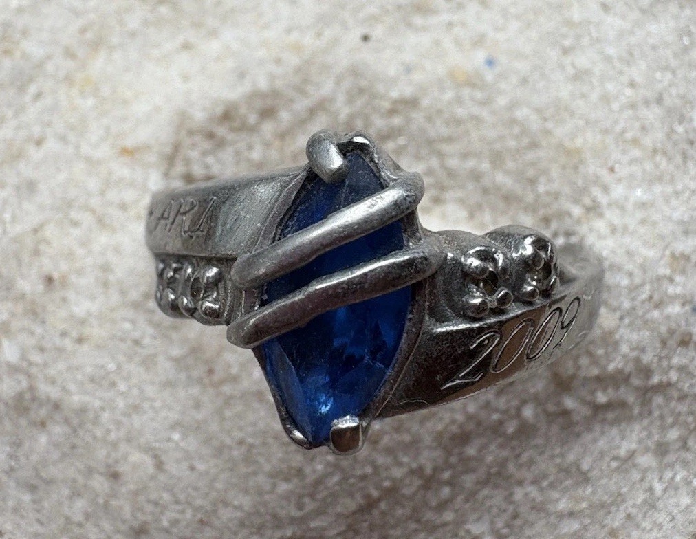 Jostens Class Graduation Ring Kari 2009 Name Engraved Lustrium Size 8.25 Womens