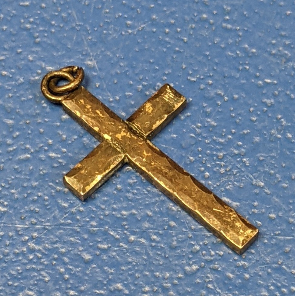 Cross Pendant Necklace 925 Sterling Silver Jesus Used Please Refer To The Pictur