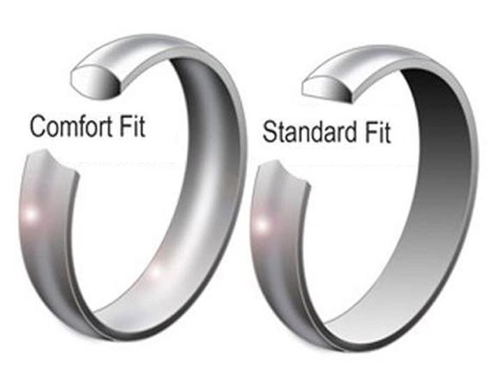 Stainless Steel Eternity Princess Cut Band CZ Men & Women Ring Size 4 to 13.5