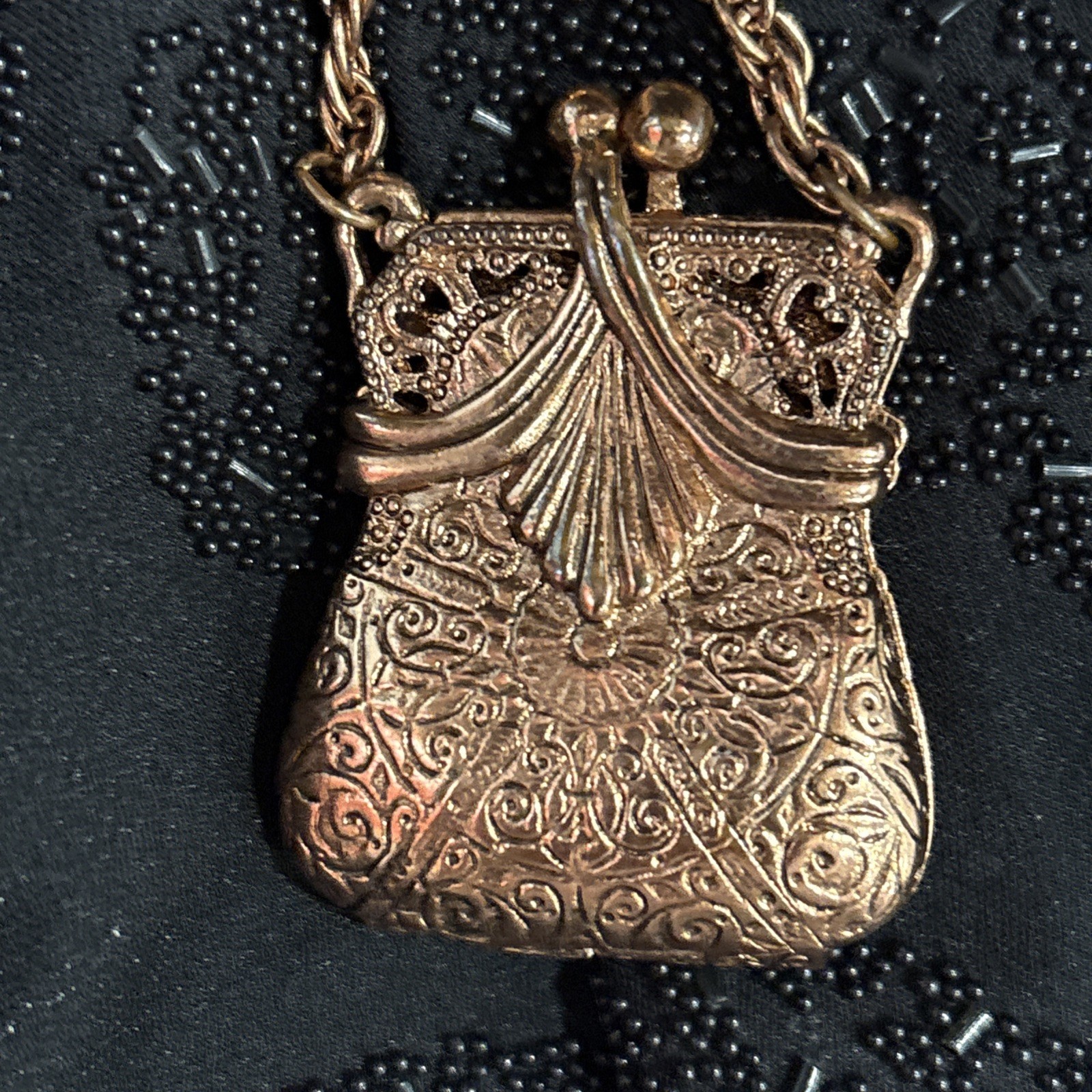 Coin Purse Necklace And Earrings