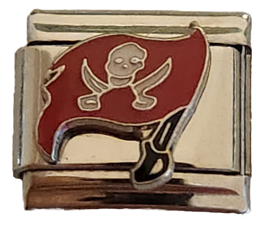 Buccaneers Football Italian Charm 9mm Bracelet Link gift