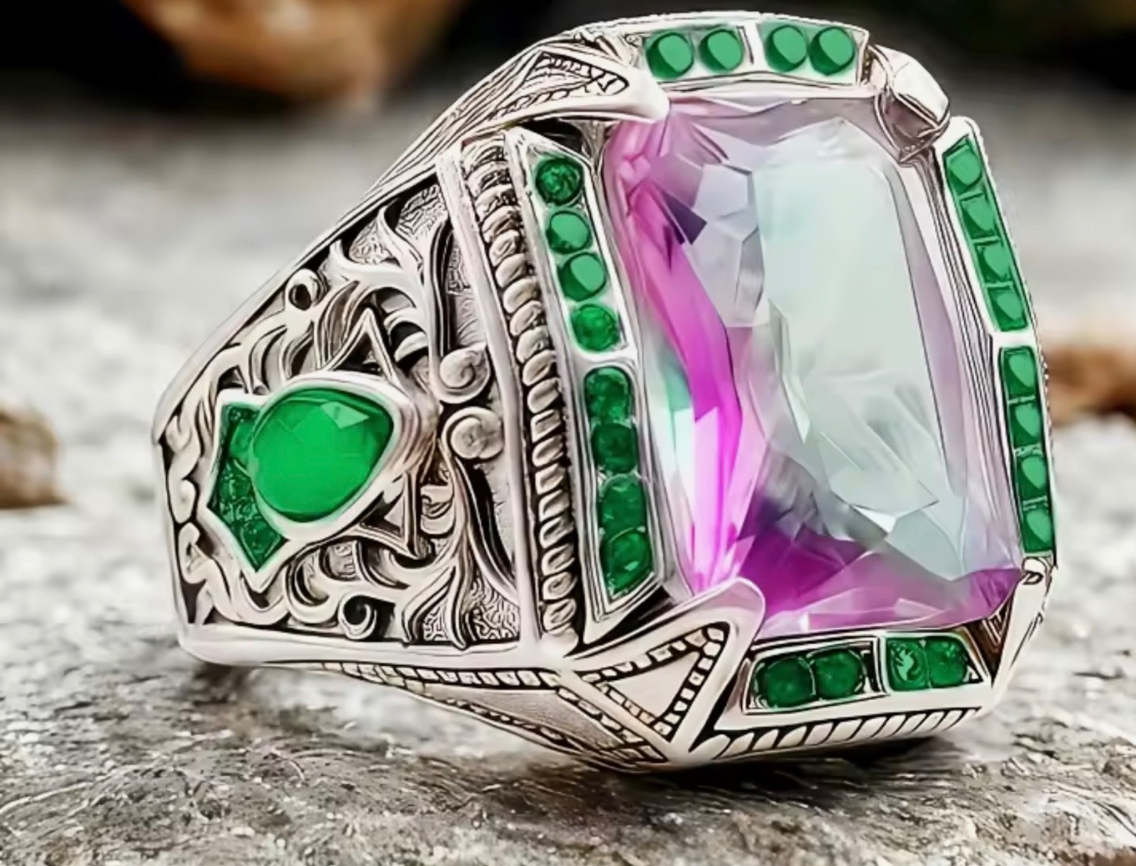 Bohemian turkish ottoman sultan jewelry women ring moroccan arab islamic Wedding