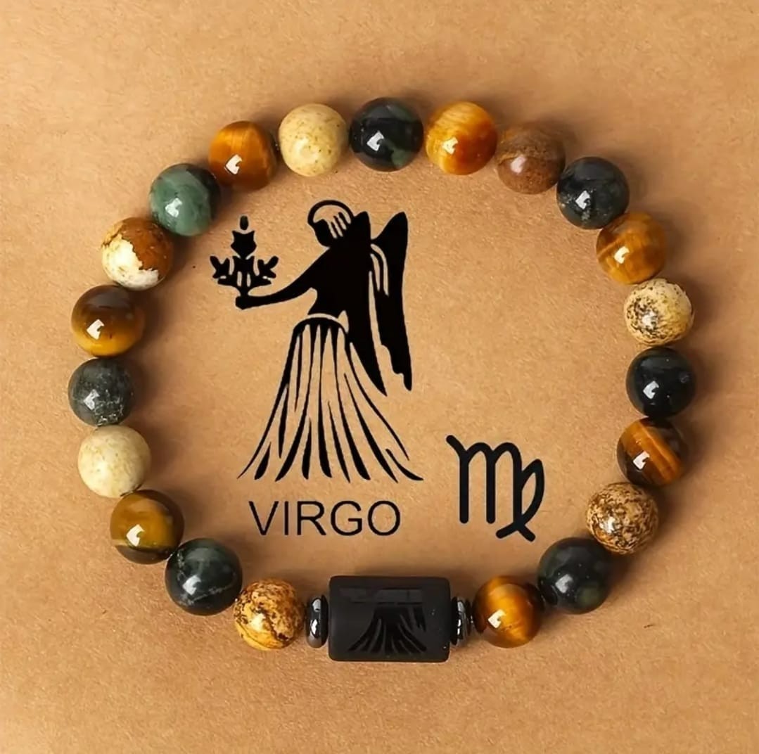 Zodiac Sign Bracelet – Handmade Triple Protection – 12 Constellations Gift