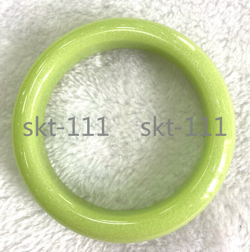 Natural Luminous Green Fluorite Bangle Glow In The Dark Bracelet 58-62mm A++
