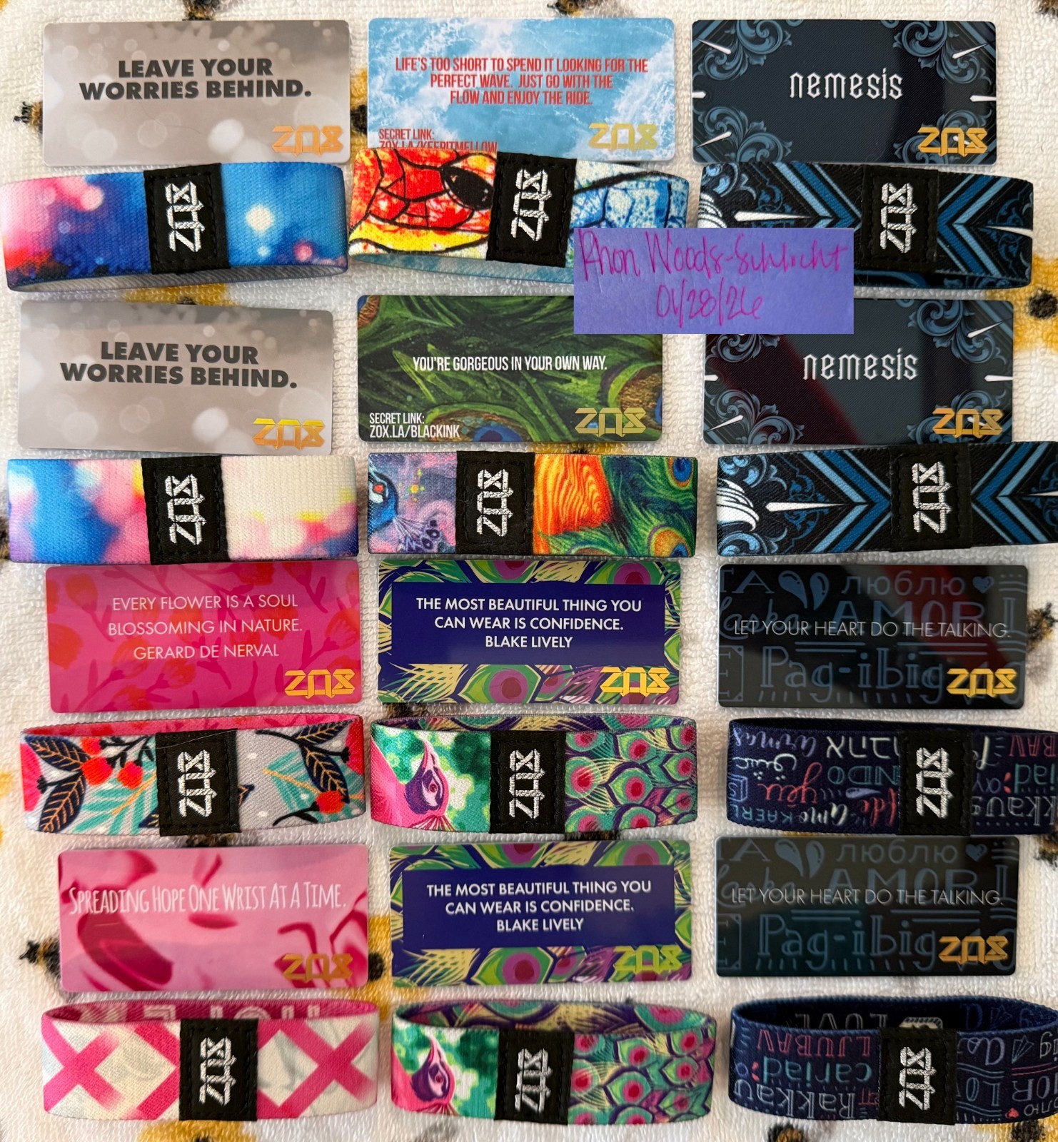 Zox Wristbands – NEW!