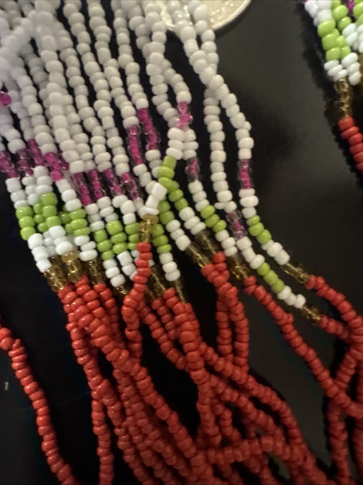 Glass Beaded Multiple Layered Necklace