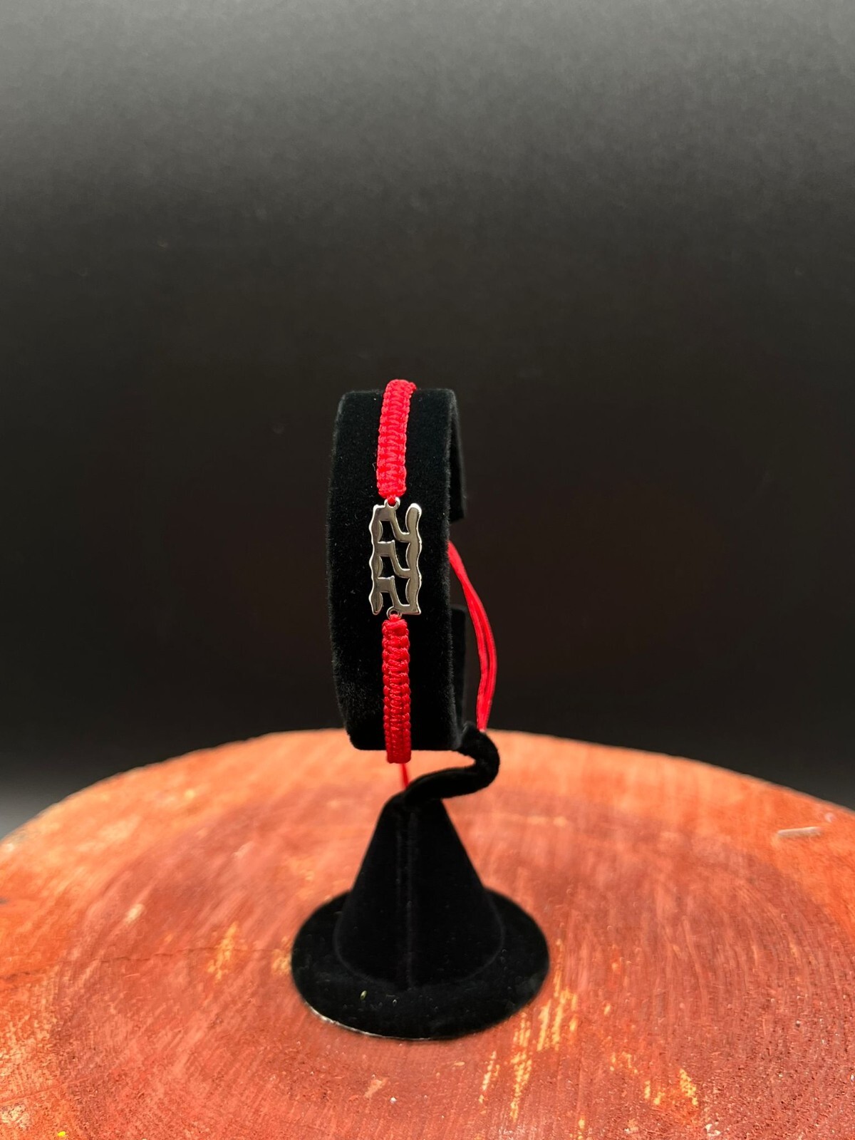Stainless Steel 222 Angel number red Cord Bracelet