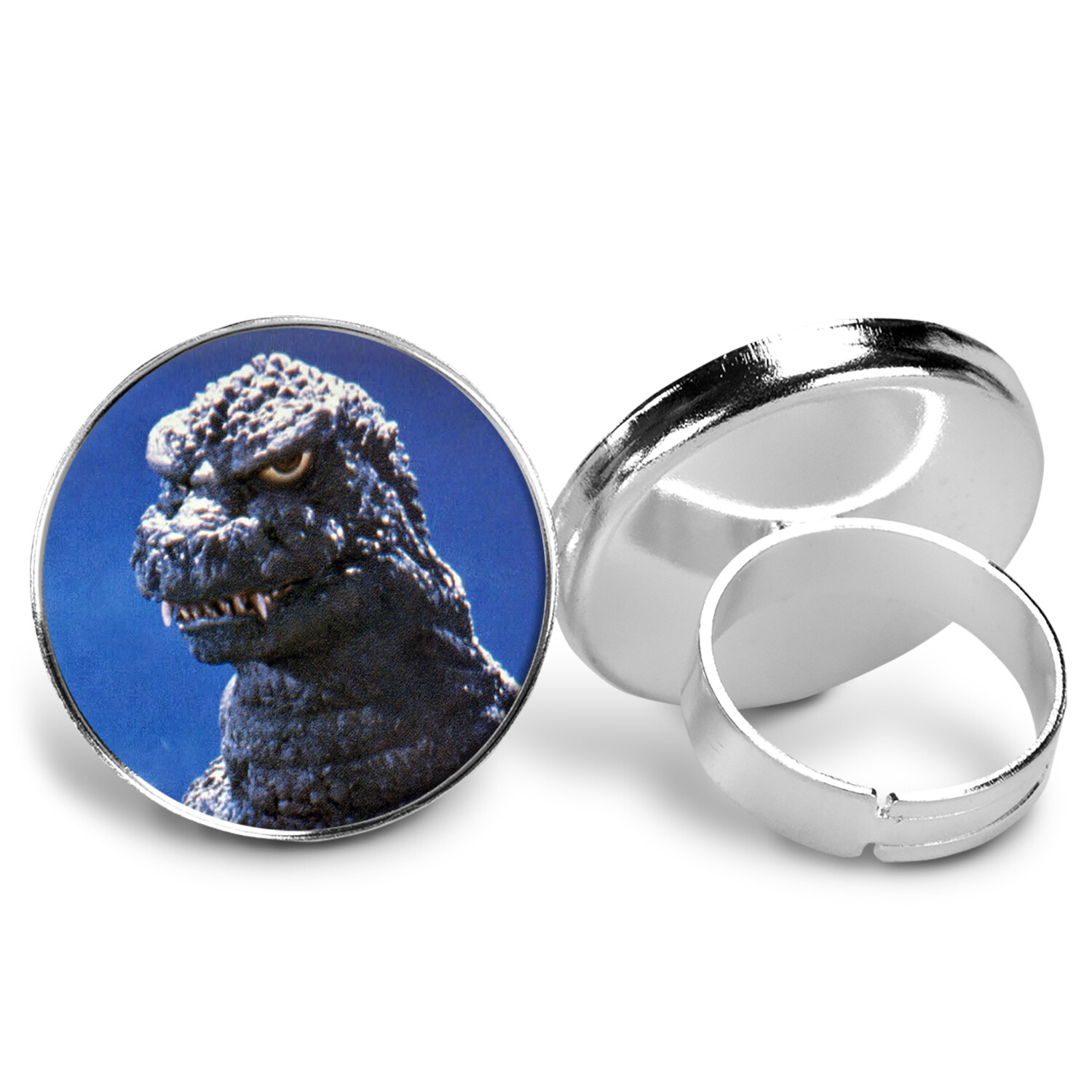 Godzilla The King Of Monsters Key Ring Cufflinks Tie Clip Necklace Ring Earrings