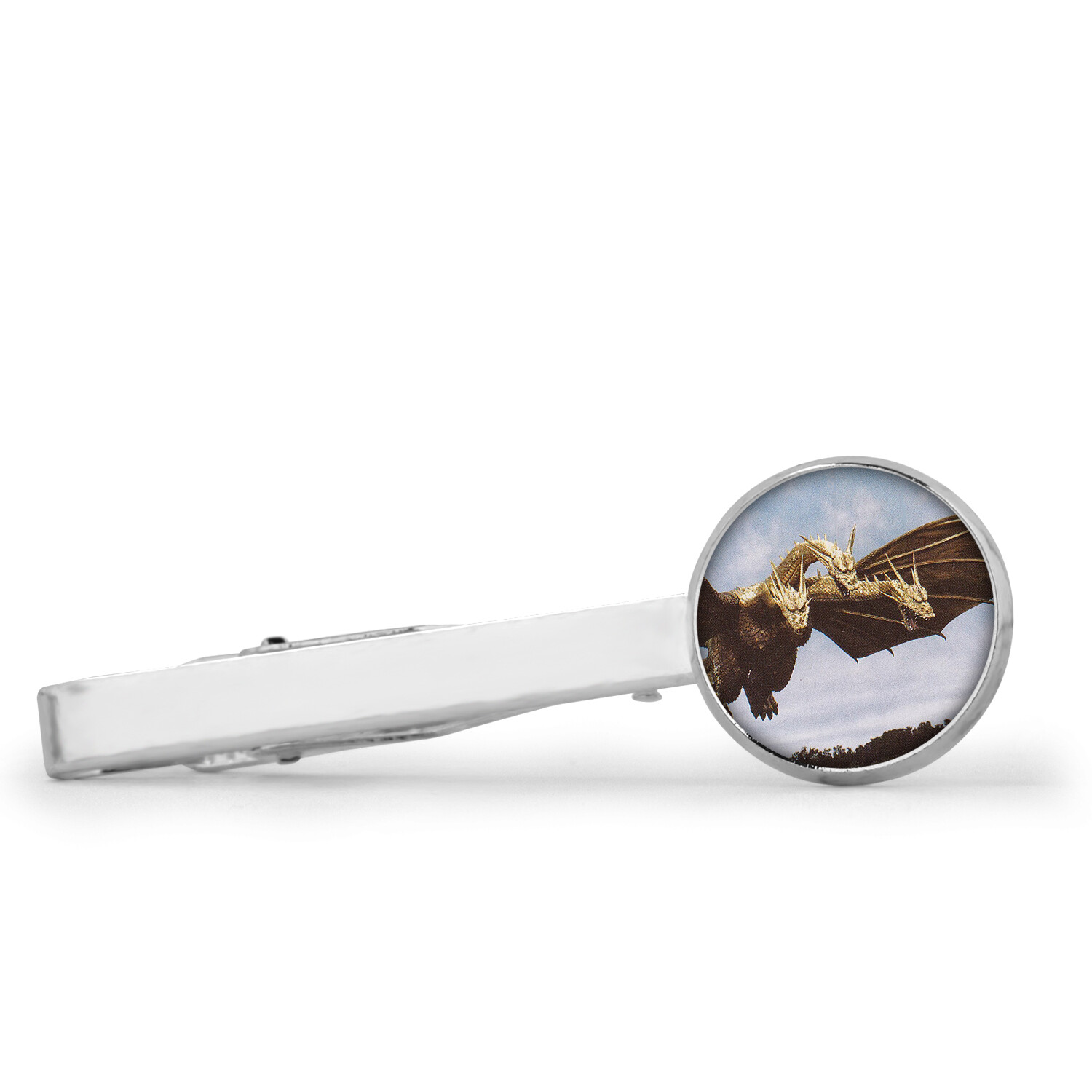King Ghidorah Key Ring Cufflinks Tie Clip Necklace Ring Earrings Godzilla Mothra