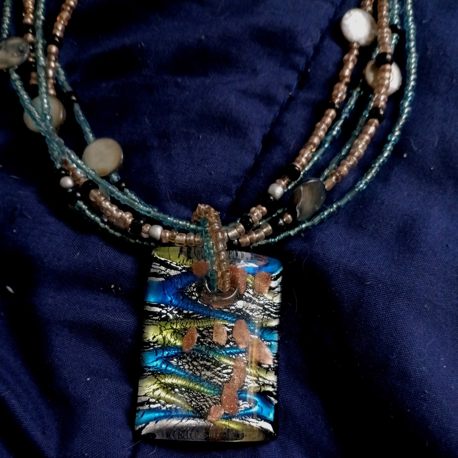 CJ Signed Necklace Pendant- Statement Piece Fashion