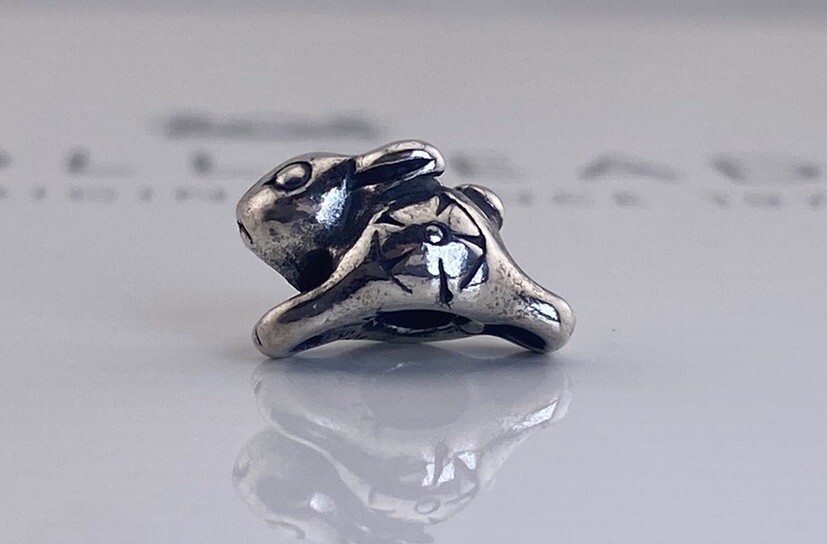 Trollbeads Jumping Rabbit Baby Bead 925 Silver