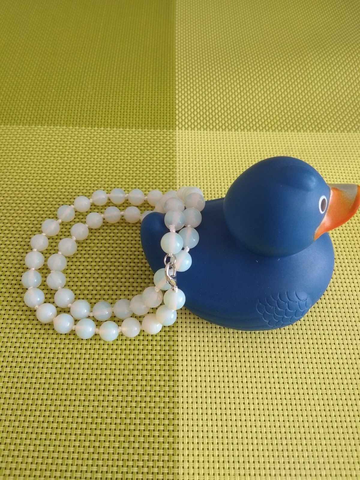 Beautiful Sri Lanka Moonstone gemstone 8mm beads necklace 17.5″- UK seller 787
