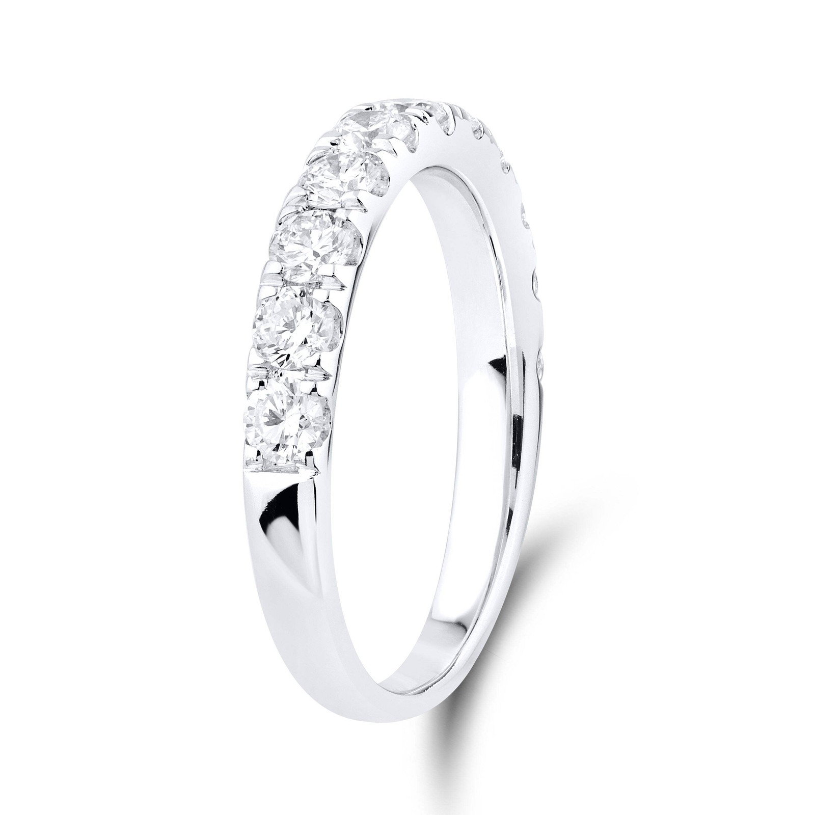 14kt White Gold 0.97 CTW Lab Diamond Band