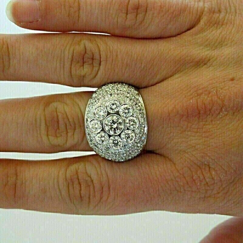 2.00Ct Round Cut Lab-created Diamond Men’s Engagement Ring 14k White Gold Plated