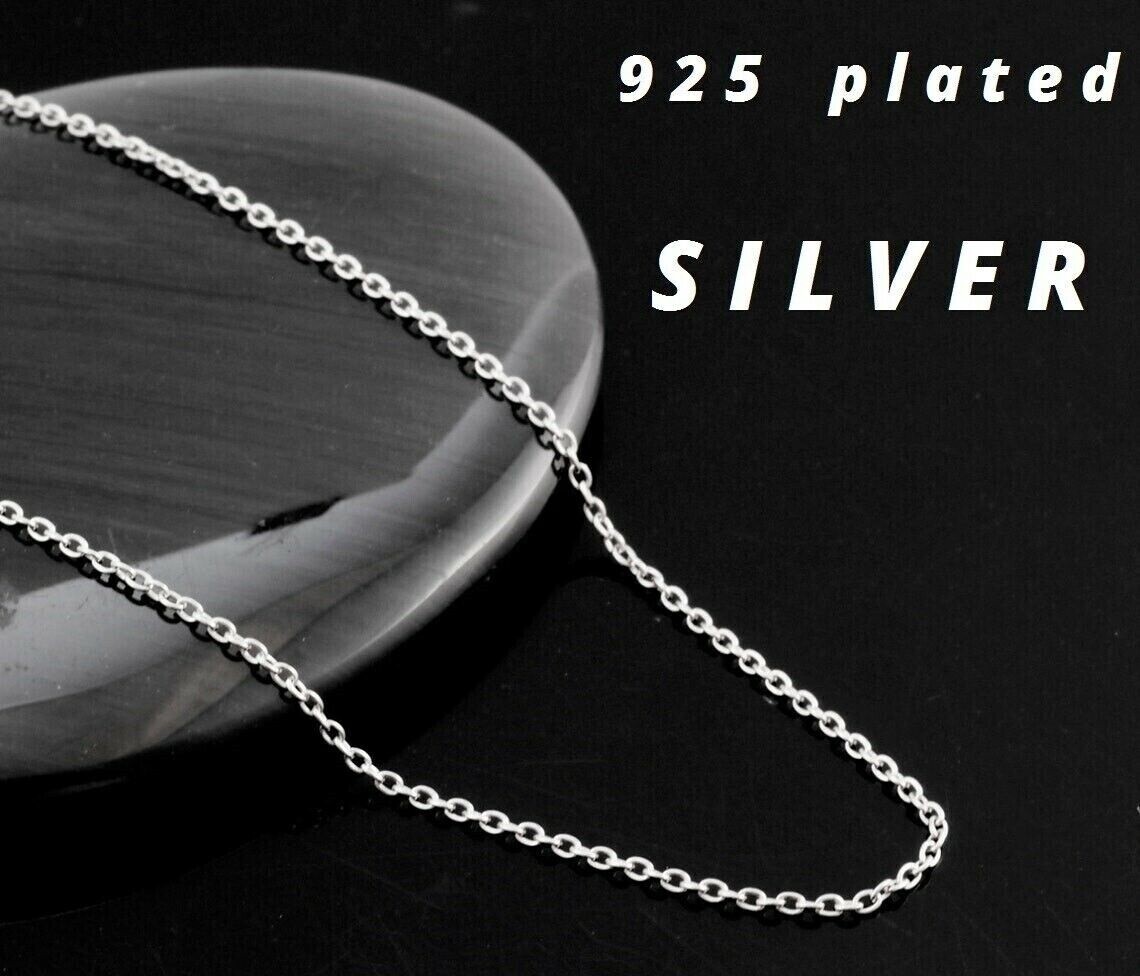 BLACK CAT BUTTERFLY MOON ART Large Pendant 925 Sterling Silver 20″ Necklace