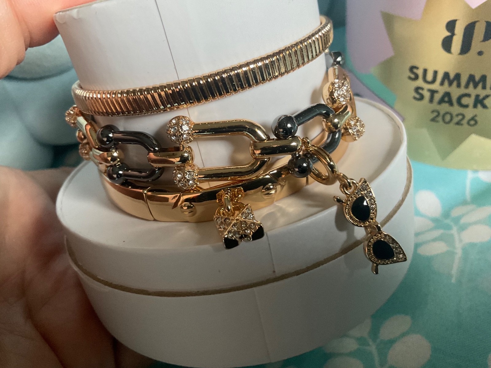 BP Summer 2026 Stacks “Blinded by Sparkle” Gold & Matte Black Plating