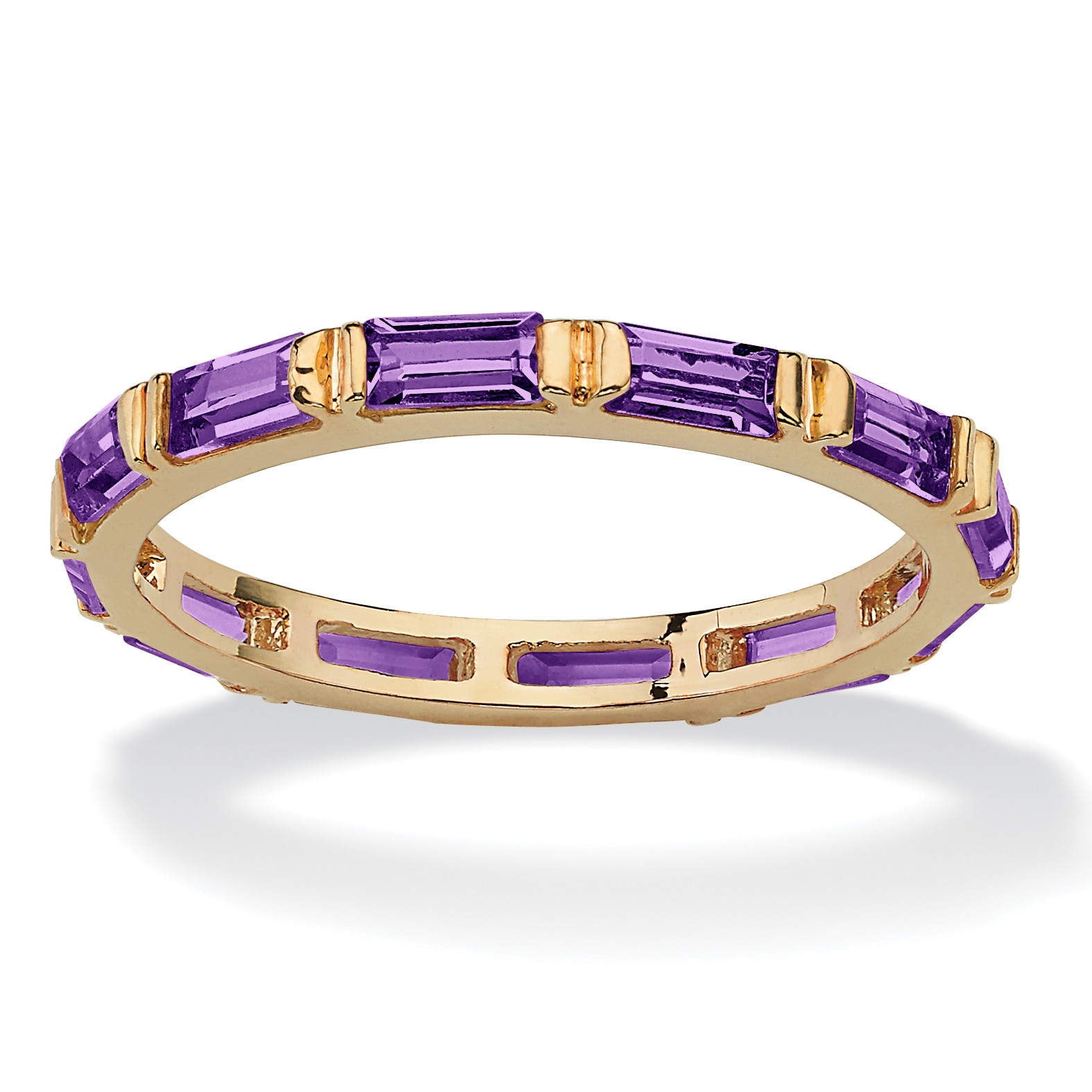 Birthstone Eternity Band Gold-Plated