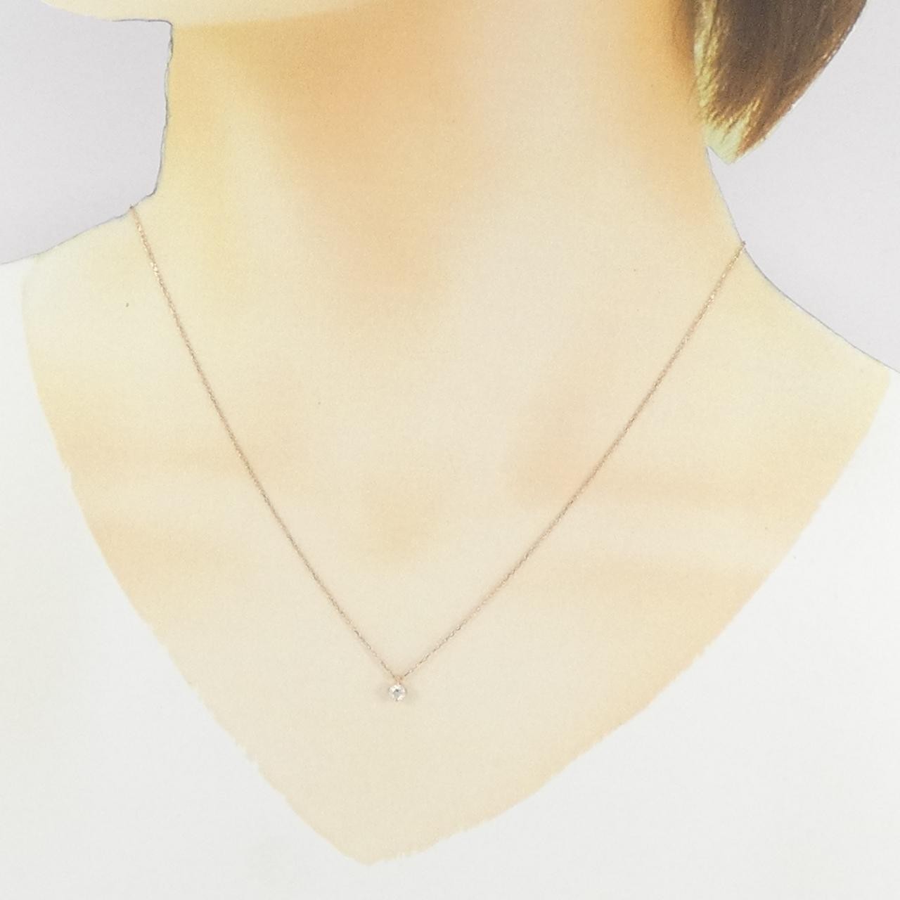 Authentic Ete Diamond Necklace 0.1CT #260-007-493-5307