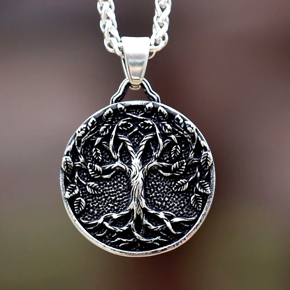 Viking Tree of Life Necklace Stainless Steel Necklace