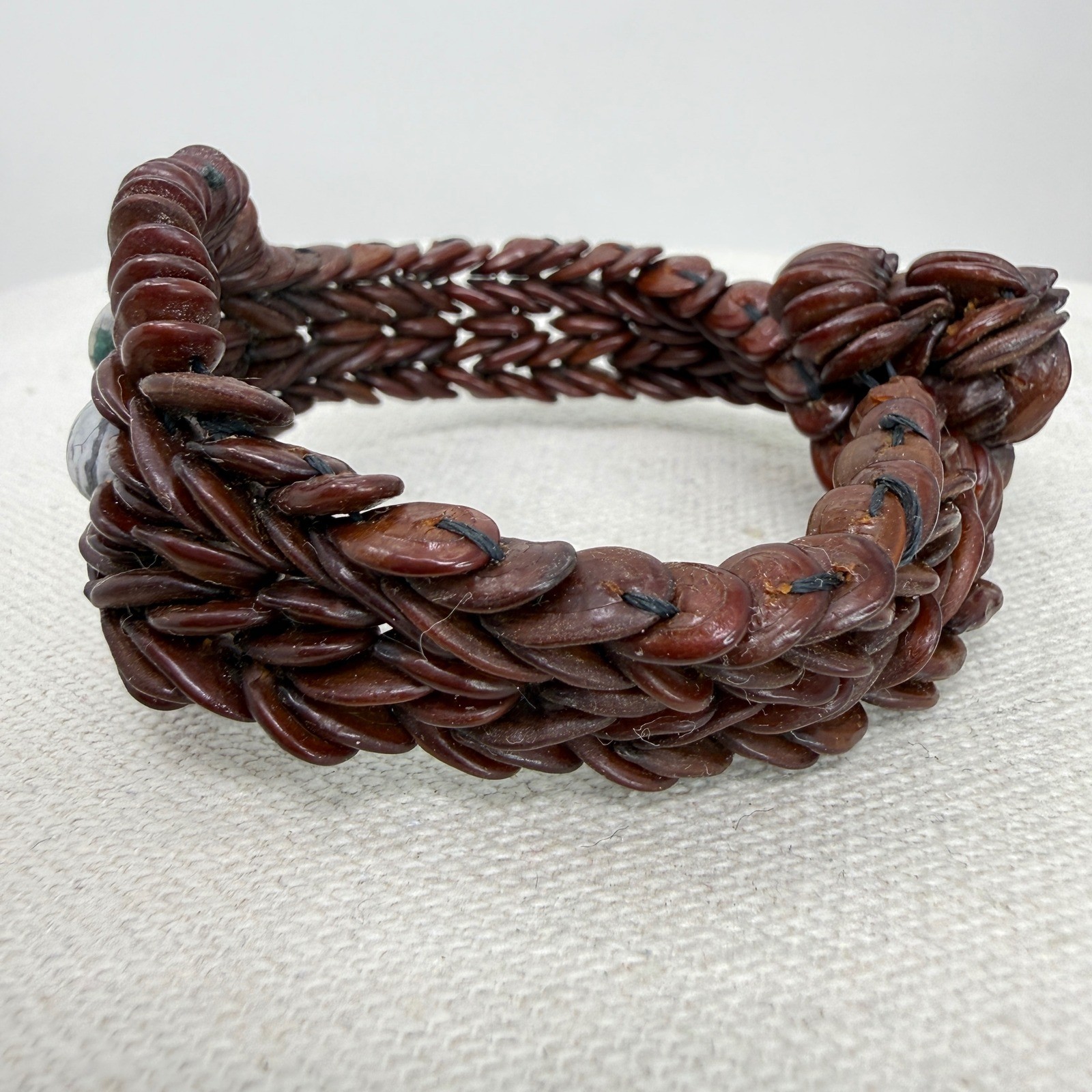 Koa Seed Bracelet Vintage Hawaiian Collector Souvenir Boho Island Beach