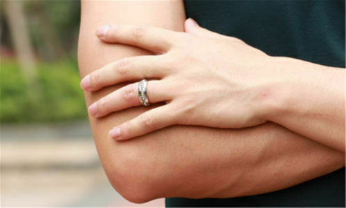 Men/Women CZ Couple Stainless Steel Wedding Ring Titanium Engagement Band 6-13