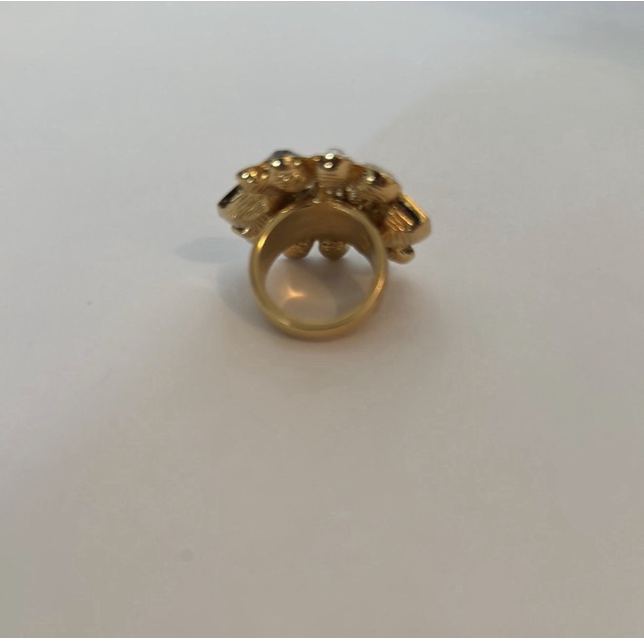 St. John Multi Gem Chunky Cocktail Ring
