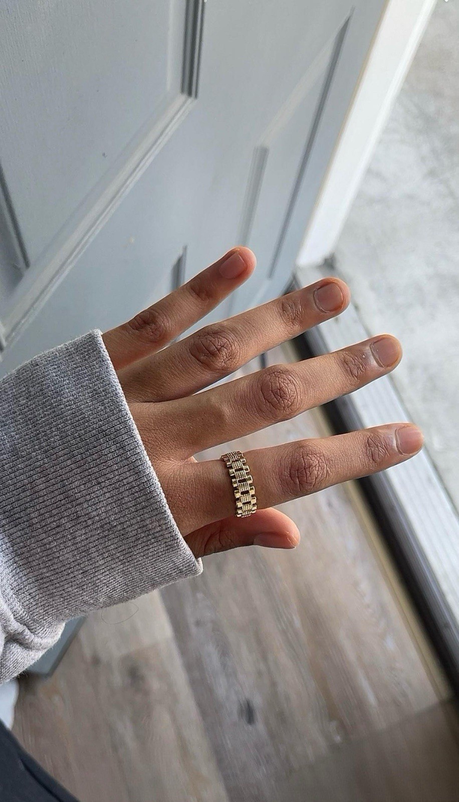 Rollie 18k Gold Plated Ring Size 6