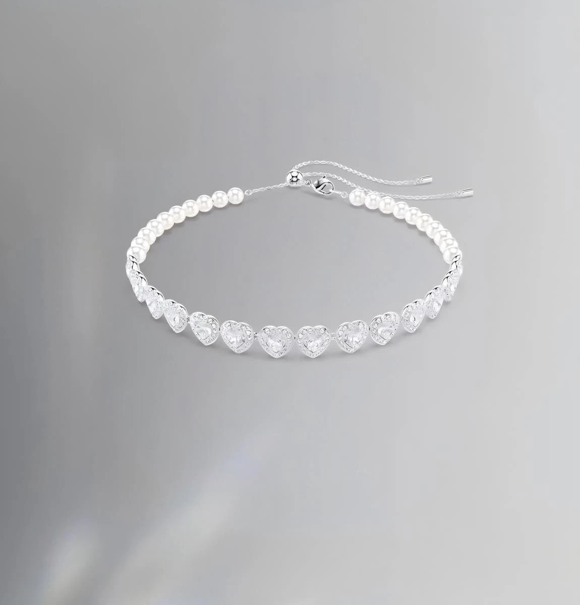 Swarovski Ariana Grande capsule collection pearl crystal heart necklace new box