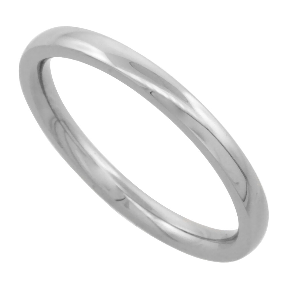 Stainless Steel Wedding Band Ring – 3mm Shiny Men’s Women’s Unisex Rings NEW