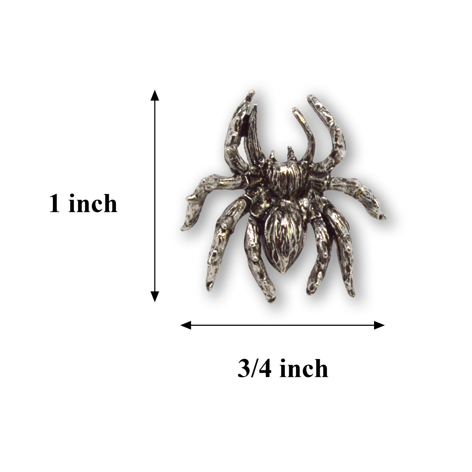 Gothic Spider Silver Pewter Tie Tack or Jacket/Hat Pin PIN-14