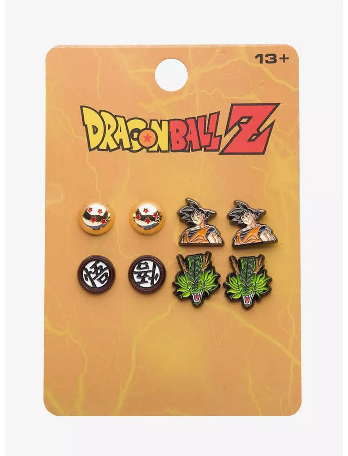 Dragon Ball Z Icon Stud Earring Set 4 Pairs NEW