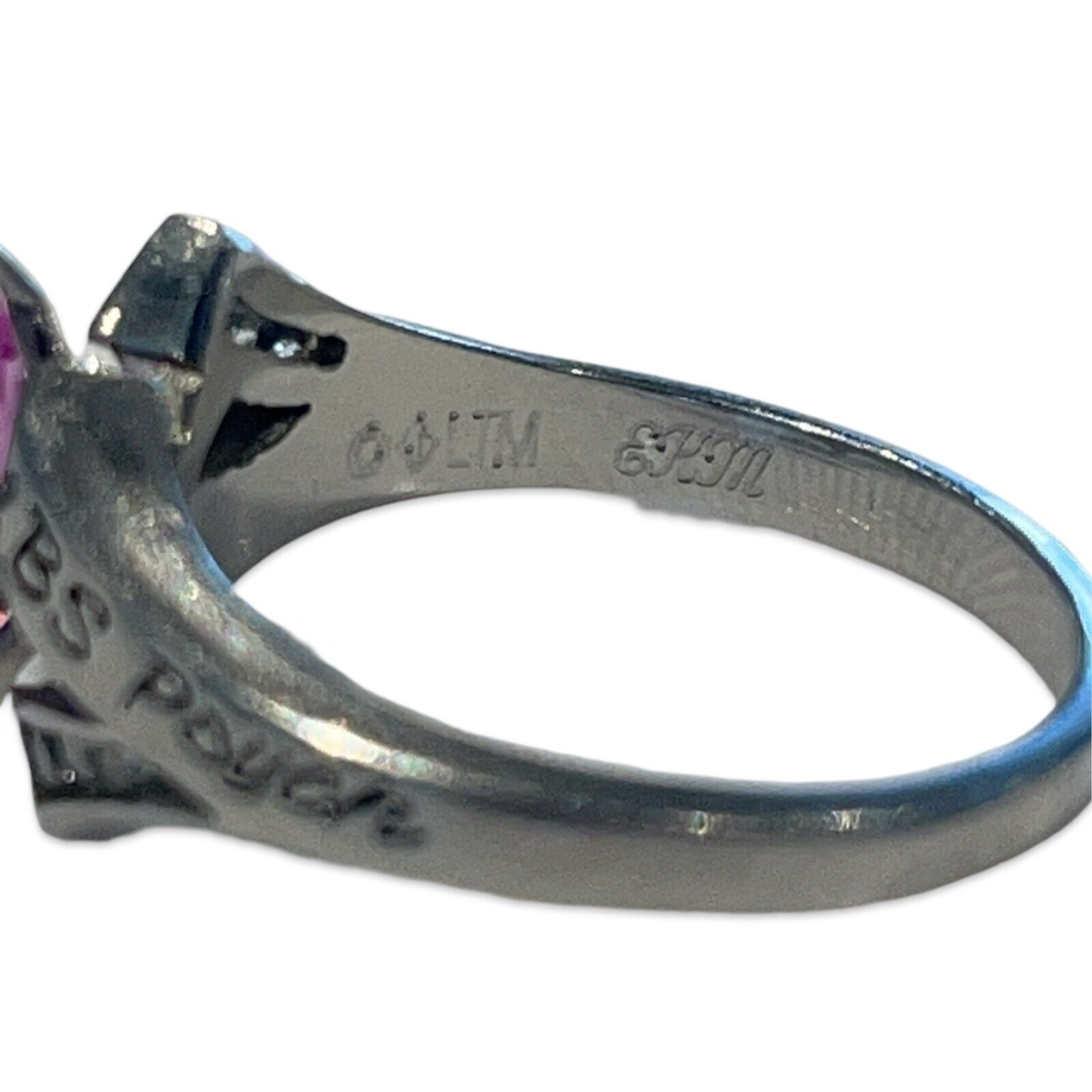 Jostens Skylar Size 9 White Lustrium LTT 2018 Class Ring Marquise Rose Zircon